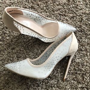 Rhinestone  Nude heels
